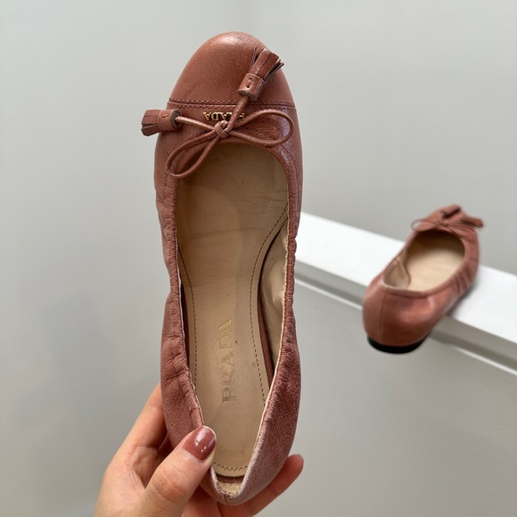 Size 6 PRADA pink ballet flats - Picture 5 of 6